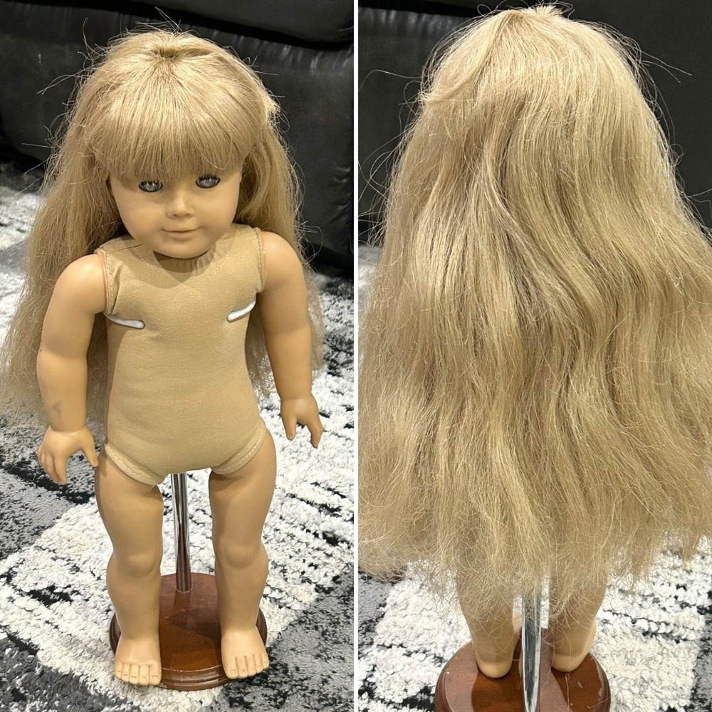 Kirsten Larson American Girl Doll Pleasant Company Soft Lashes Wavy Hair 18 In